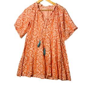 NAUDIC Anthropologie boho tunic size XS
